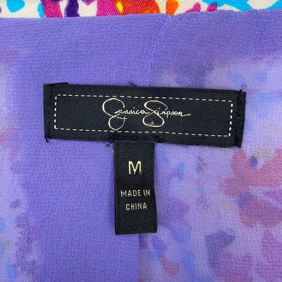 NWT Jessica Simpson Dalton Grey Morn Floral Blazer - Picture 5 of 10